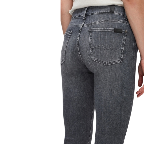 7 For All Mankind Earthkind Grey Wash Classic Bootcut Jeans, 32, NWT - Picture 4 of 10